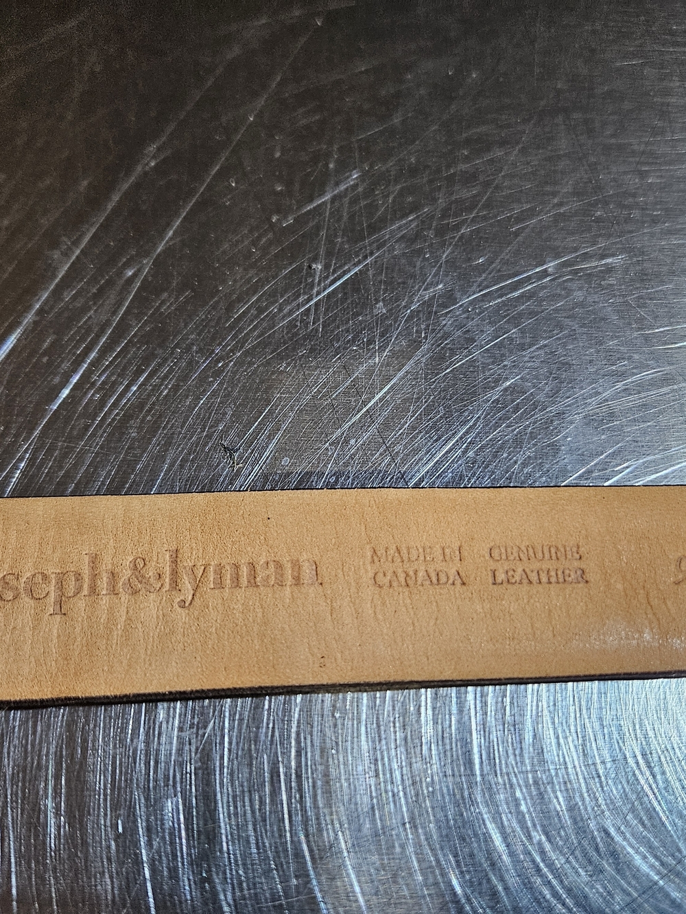 Joseph & Lyman Tan Leather Belt - Classic Men's Accessory